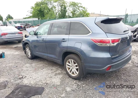 2015 Toyota Highlander Le V6 from USA, damaged, VIN 5TDBKRFH3FS073020